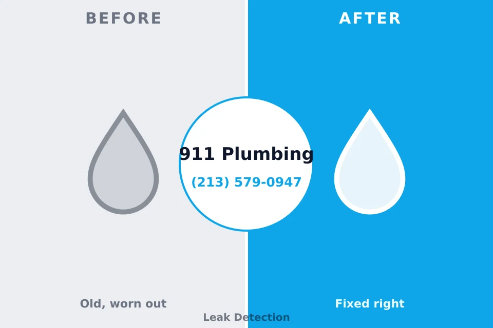 Before and after: plumbing repair Gleed, WA